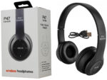 P47 Wireless Headphones | Bluetooth Foldable Headset with Microphone Support FM Radio TF for PC TV Smart Phones & Tablets - Image 4