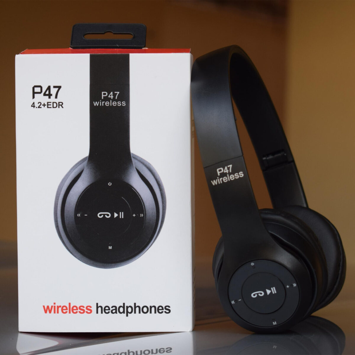 P47 Wireless Headphones | Bluetooth Foldable Headset with Microphone Support FM Radio TF for PC TV Smart Phones & Tablets - Image 5