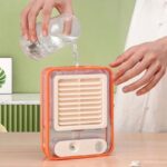 Portable USB Air Cooler Fan – 3-Speed, Mist Spray, Rechargeable | Random Color - Image 8